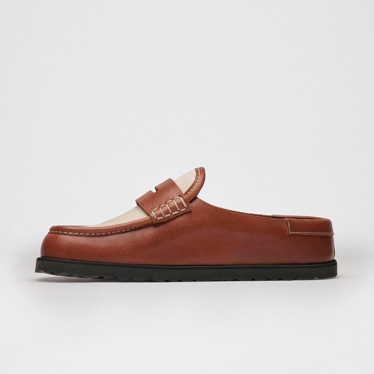 Naples Wrapped Cinnamon Canvas/Smooth Leather