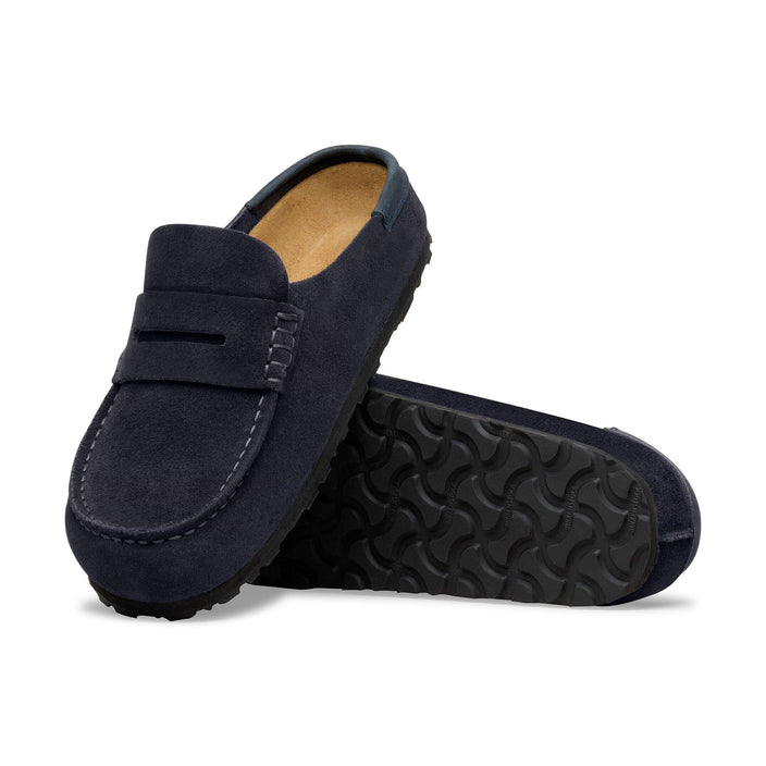 Birkenstock Australia Naples Wrapped Midnight Suede Leather Sole View
