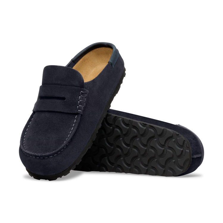 Birkenstock Australia Naples Wrapped Midnight Suede Leather Sole View