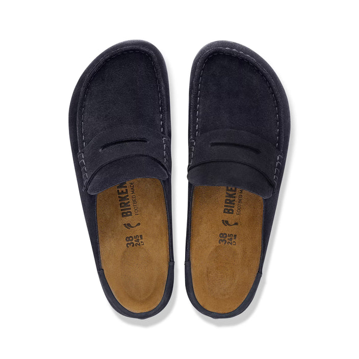 Birkenstock Australia Naples Wrapped Midnight Suede Leather Top View