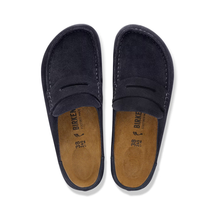 Birkenstock Australia Naples Wrapped Midnight Suede Leather Top View