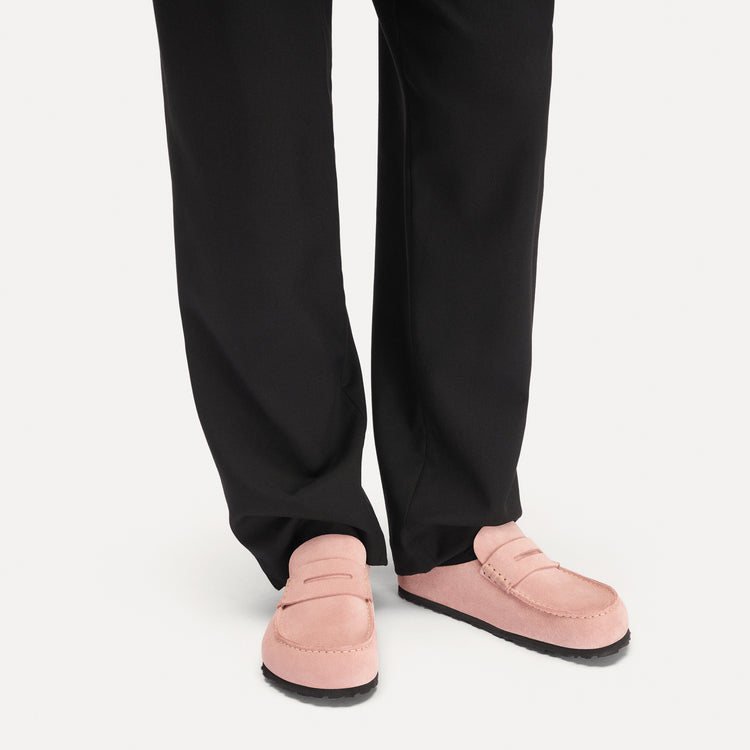 Naples Wrapped Pink Clay Suede Leather