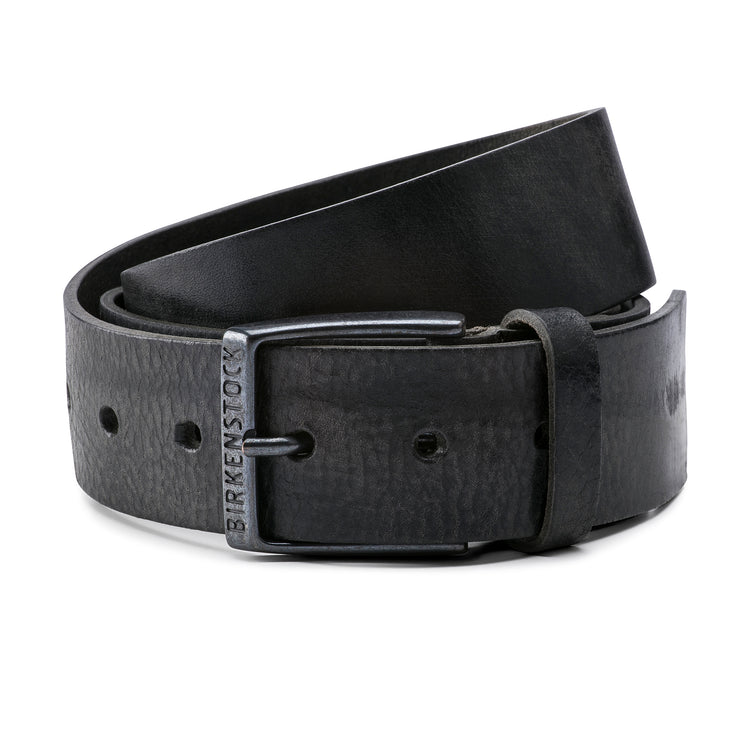 Birkenstock Australia Ohio Belt Black Grained Leather 40mm One Size