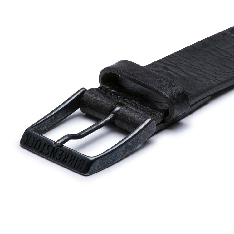 Birkenstock Australia Ohio Belt Black Grained Leather 40mm One Size side view