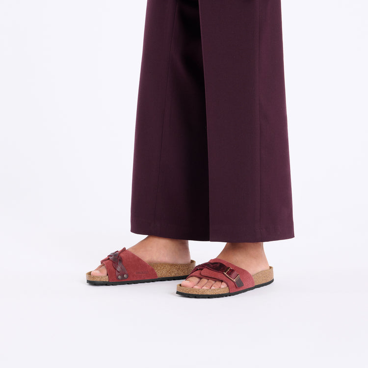 Oita Braided Zinfandel Suede Leather