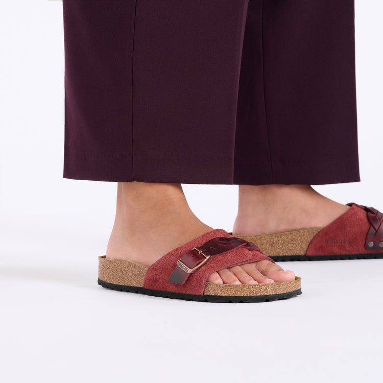 Oita Braided Zinfandel Suede Leather