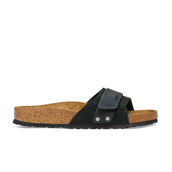 Birkenstock Oita Suede Leather Black side view