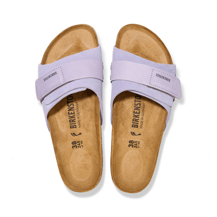 Birkenstock Oita Purple Fog Suede/Nubuck Leather top view