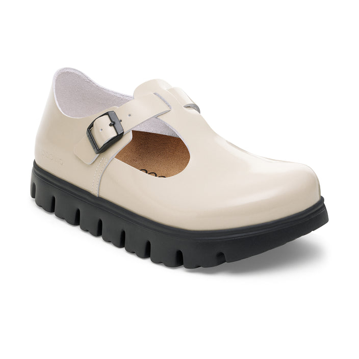 Birkenstock Paris Chunky Oyster Smooth Leather 