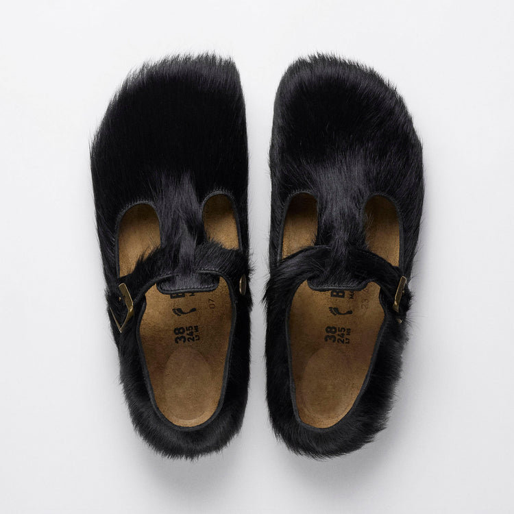 Birkenstock Australia Paris The Rebel Black Cow Fur 