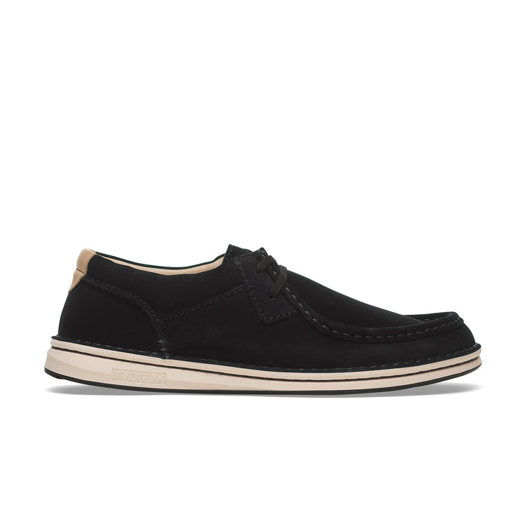 Birkenstock Pasadena Black Suede Leather side view