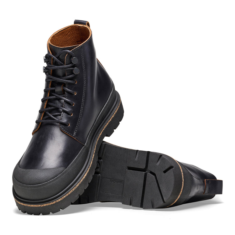 Birkenstock Prescott Mens Black Natural Leather sole view