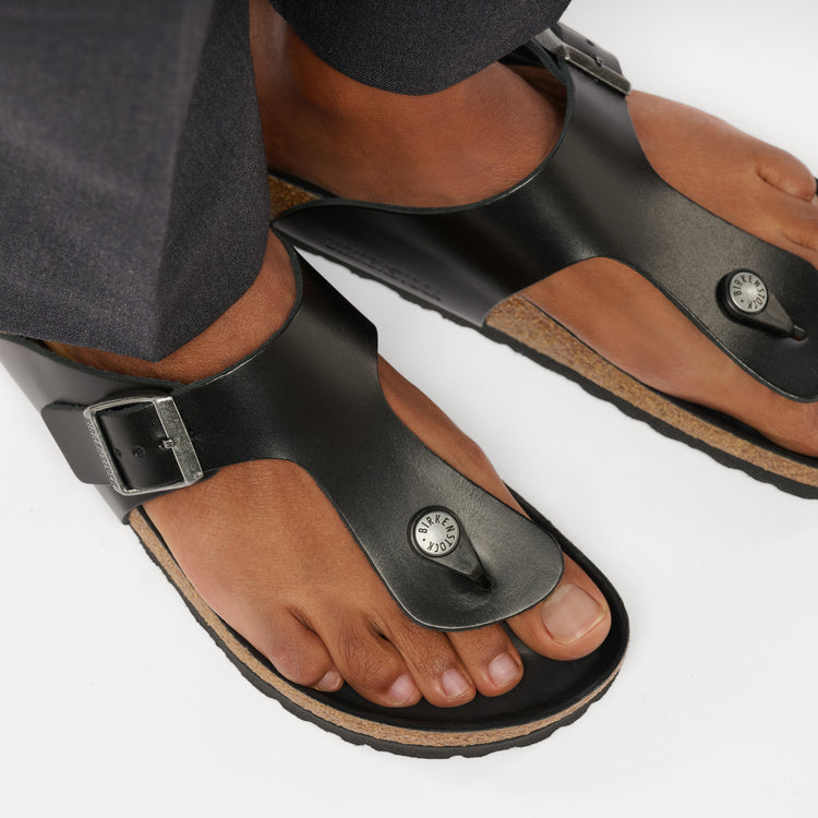 Birkenstock Australia Ramses Semi Exquisite Black Amalfi Leather On Model 2