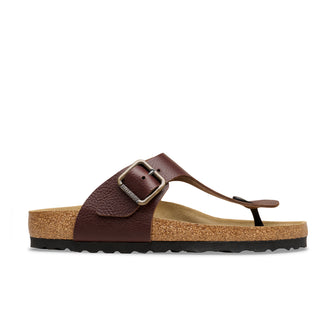 Birkenstock Australia Ramses Wire Buckle Vintage Wood Roast Natural Leather side view