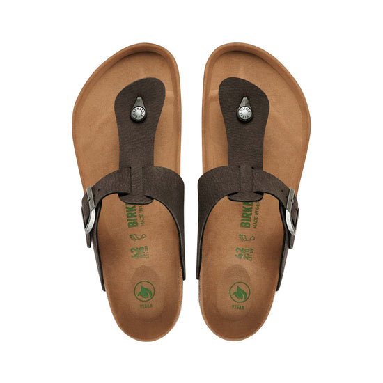 Birkenstock Safaga Vegan Synthetic Soft Desert Dust Black top view