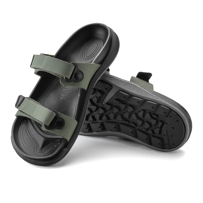 Birkenstock Sahara Futura Khaki Birko-Flor sole view