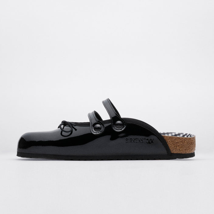 Birkenstock Australia Scala Black Natural Leather Patent side alt view