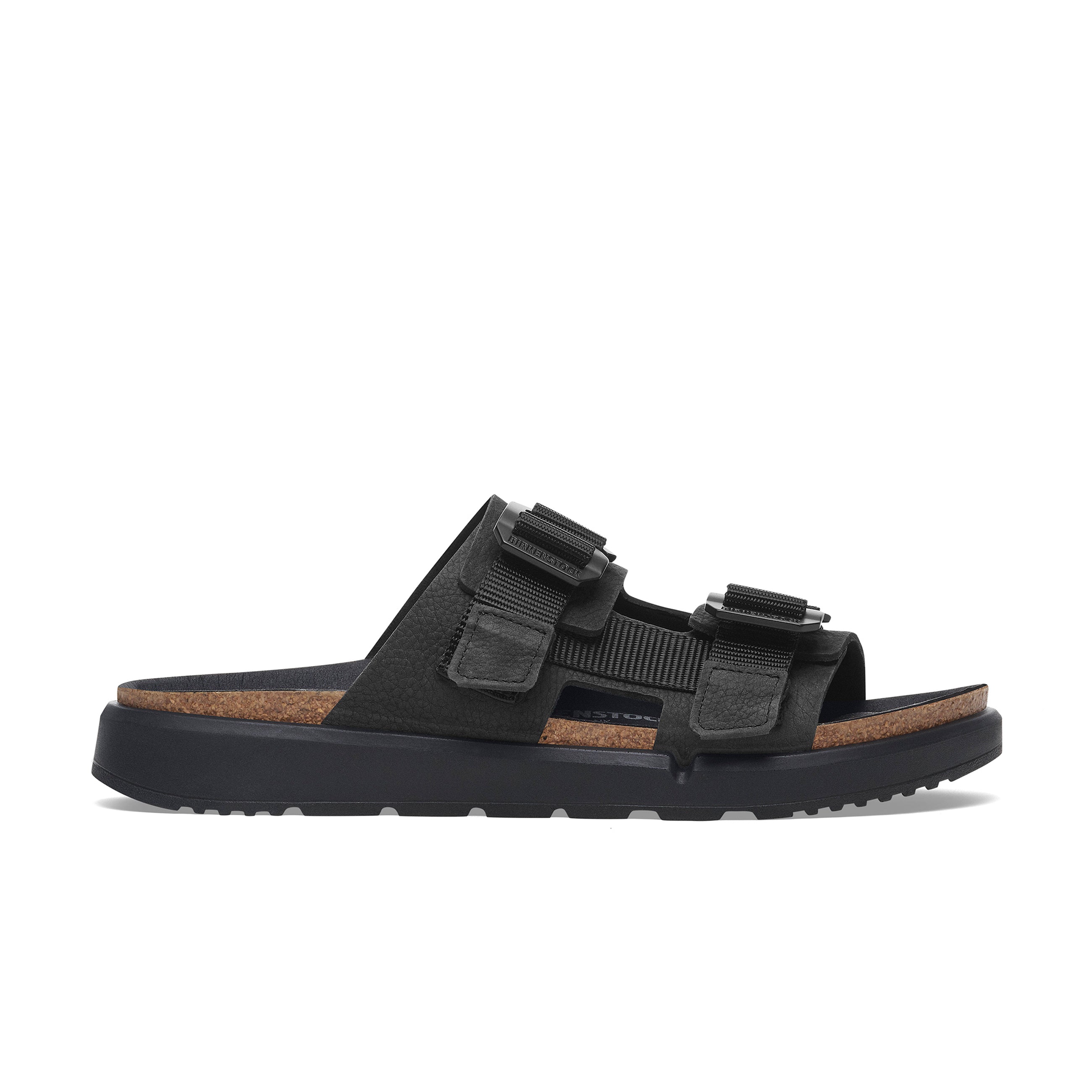 Birkenstock Shinjuku 2 Strap Black Nubuck Leather/Textile