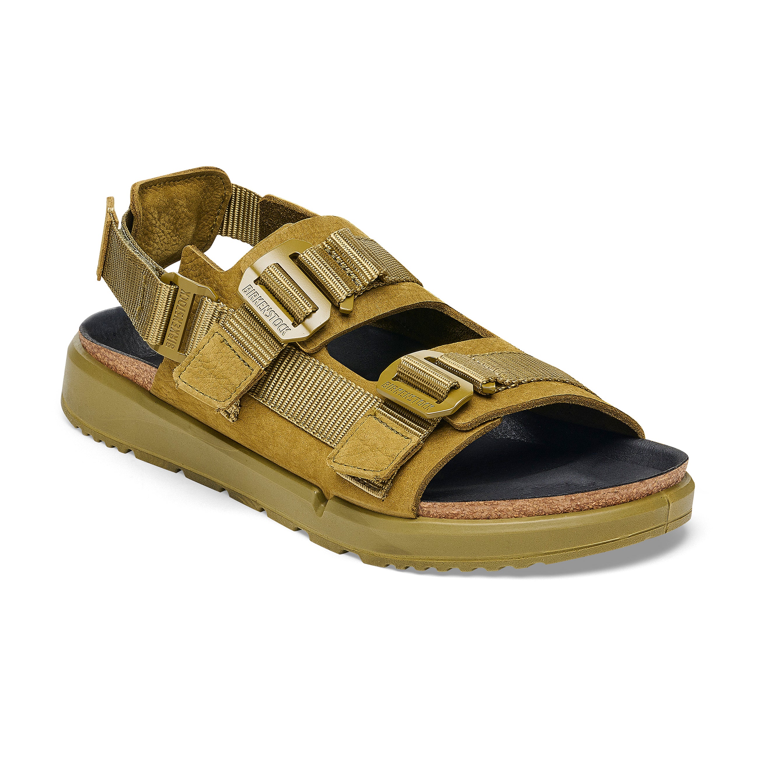 Birkenstock Shinjuku Pine Green Nubuck Leather/Textile