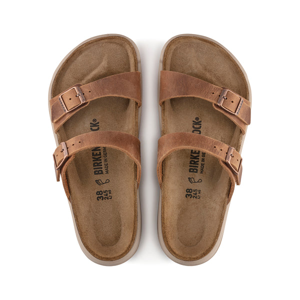 Birkenstock Sierra Cross Town Arctic Ginger Brown Waxy Leather