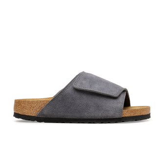 Birkenstock Solana Charcoal Suede Leather side view