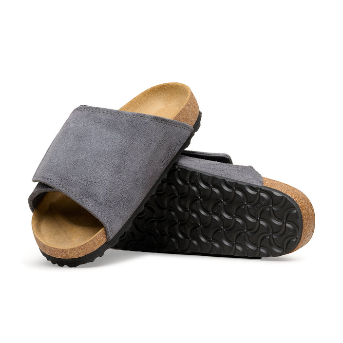 Birkenstock Solana Charcoal Suede Leather sole view