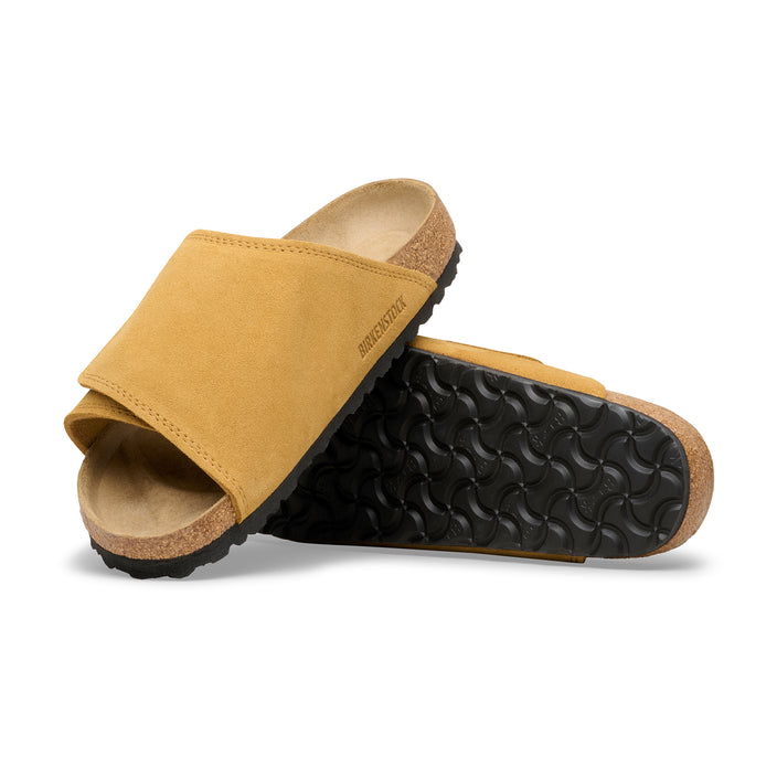 Birkenstock Solana Cork Brown Suede Leather sole view