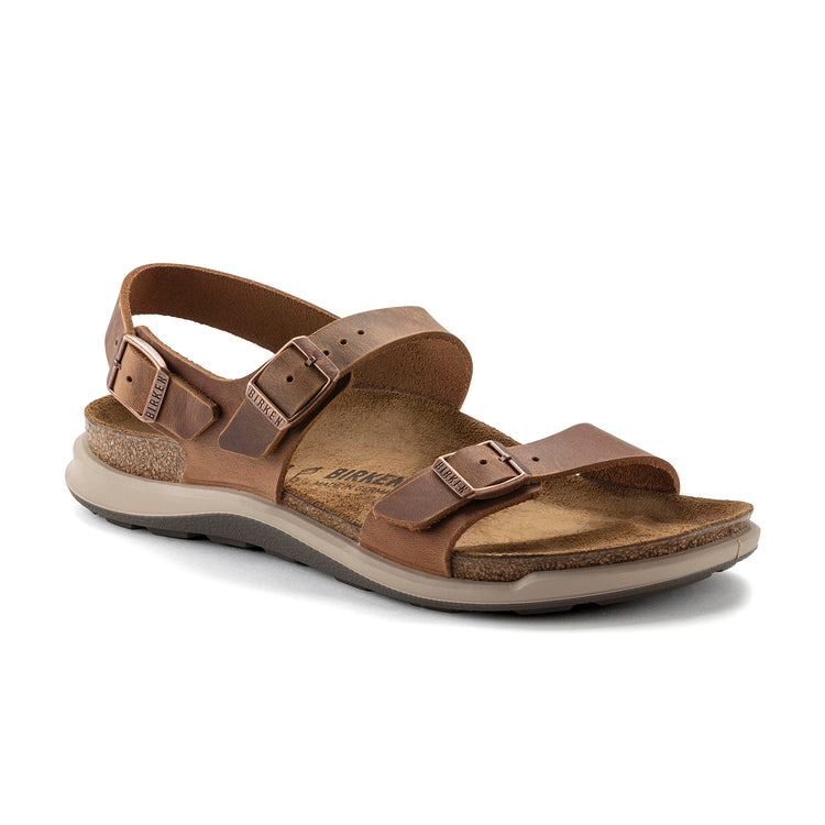 Birkenstock Sonora Cross Town Arctic Ginger Brown Waxy Leather 