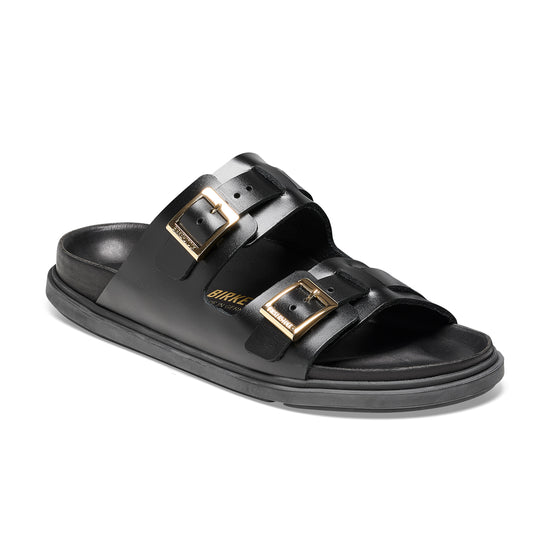 Birkenstock St Barths Natural Leather Black