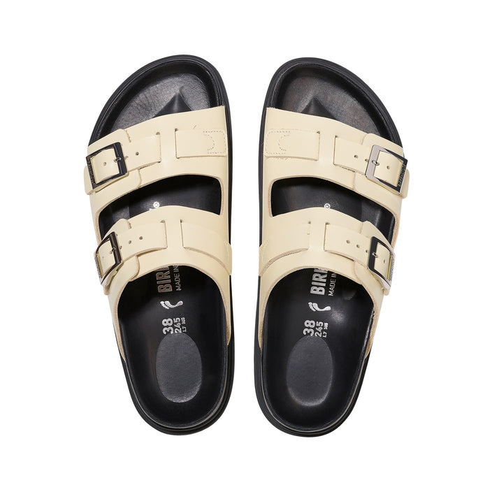 Birkenstock St Barths Natural Leather Butter top view