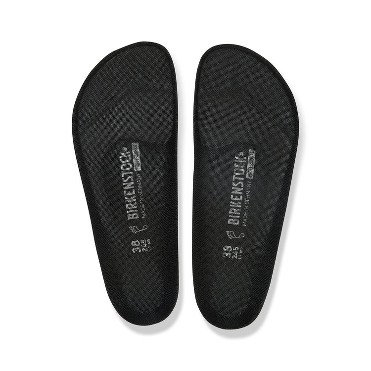 Birkenstock Super Birki Footbed Black Textile top view