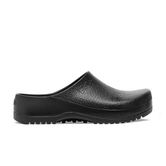 Birkenstock Super Birki Fusion Black Polyurethane side view