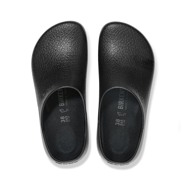 Birkenstock Super Birki Fusion Black Polyurethane top view