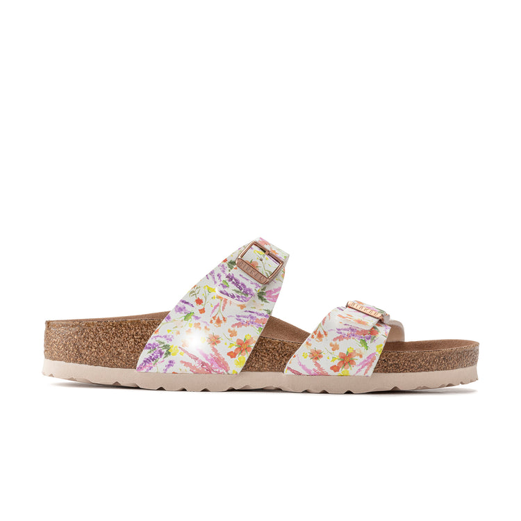 Birkenstock Sydney Vegan Rose Multicolour Birko-Flor side view