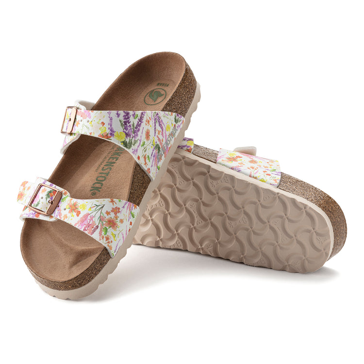 Birkenstock Sydney Vegan Rose Multicolour Birko-Flor sole view