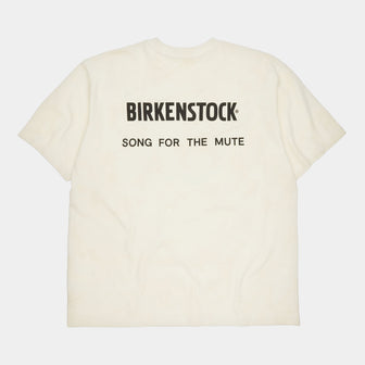 Birkenstock Australia The Artist Aged T-Shirt White Dirt Wash Cotton back view
