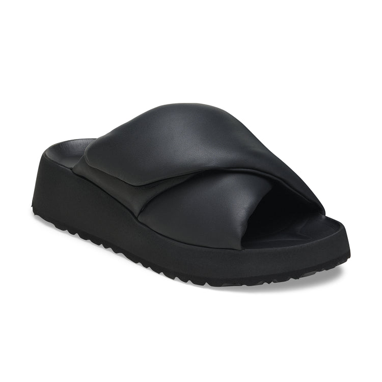 Birkenstock Theda Cross Strap Black Smooth Leather 