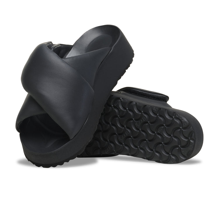 Birkenstock Theda Cross Strap Black Smooth Leather sole view