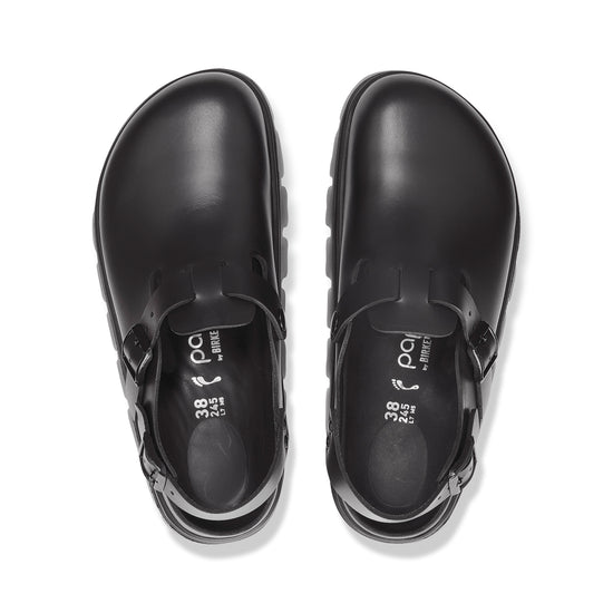 Birkenstock Tokio Chunky Exquisite Smooth Leather Black top view