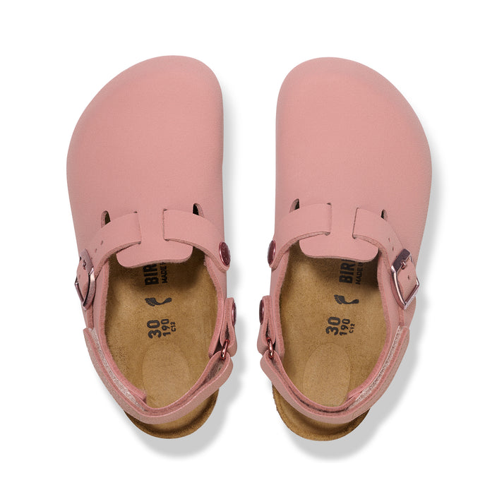 Birkenstock Tokio Kids Adjustable Strap Pink Clay BirkiBuc top view