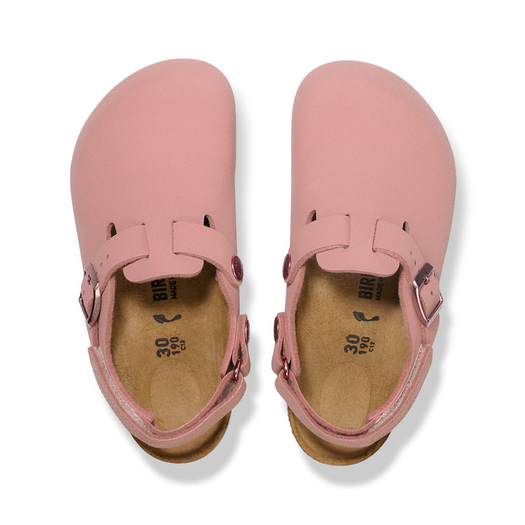 Birkenstock Tokio Kids Adjustable Strap Pink Clay BirkiBuc top view