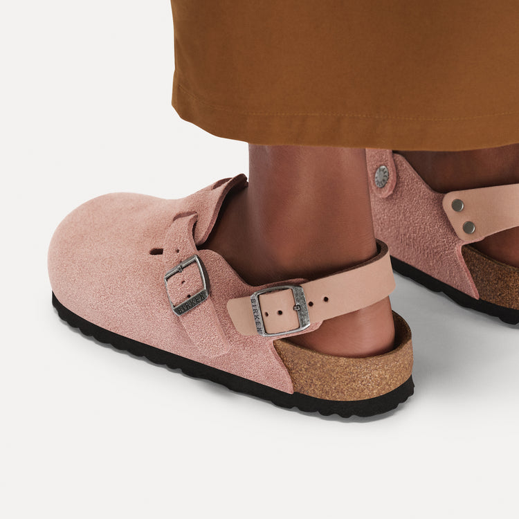 Tokio Pink Clay Suede Leather