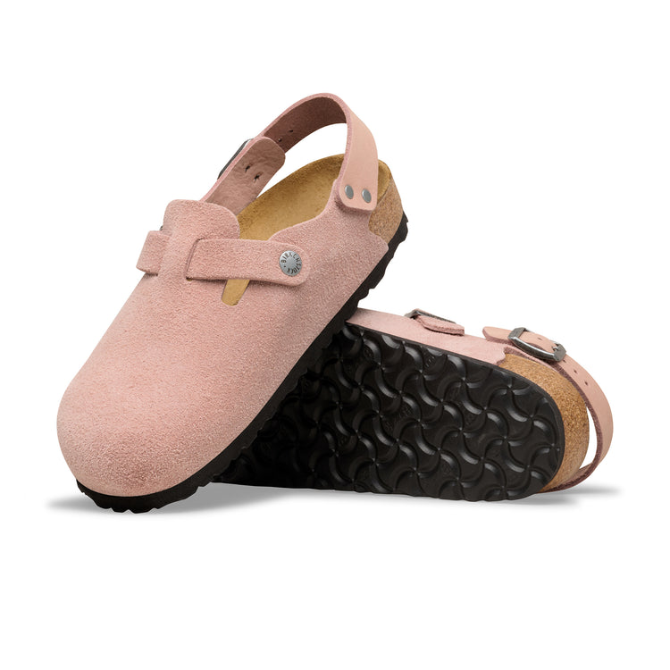 Birkenstock Tokio Pink Clay Suede Leather sole view