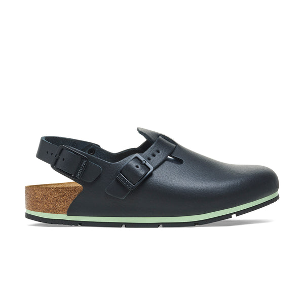 Birkenstock Tokio Pro Black PU Coated Natural Leather
