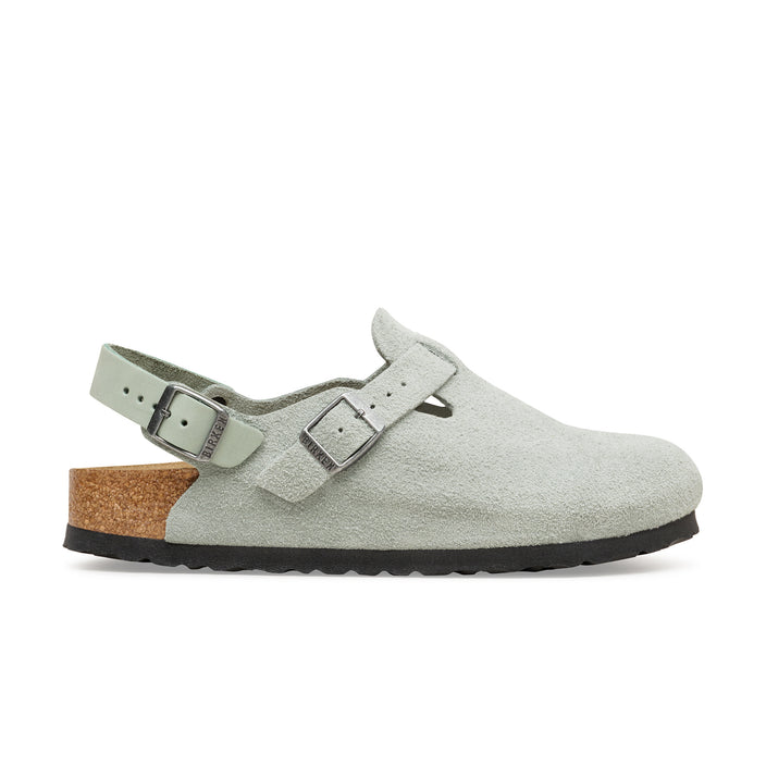 Birkenstock Tokio Pure Sage Suede Leather side view