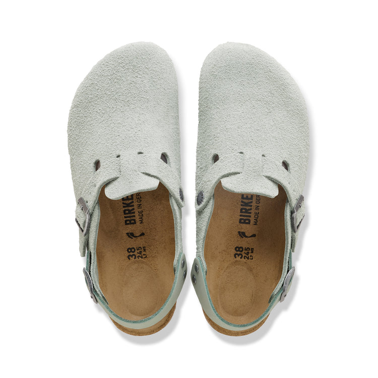 Birkenstock Tokio Pure Sage Suede Leather top view