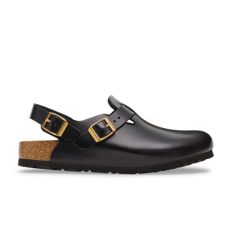 Birkenstock Tokio Semi-Exquisite Black Amalfi Leather side view