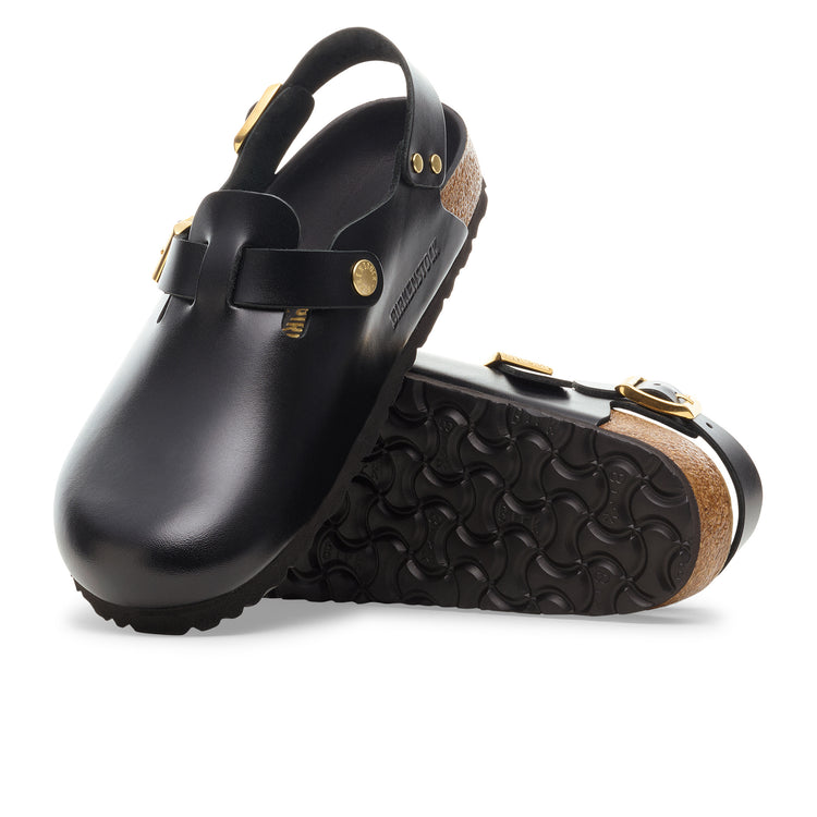 Birkenstock Tokio Semi-Exquisite Black Amalfi Leather sole view