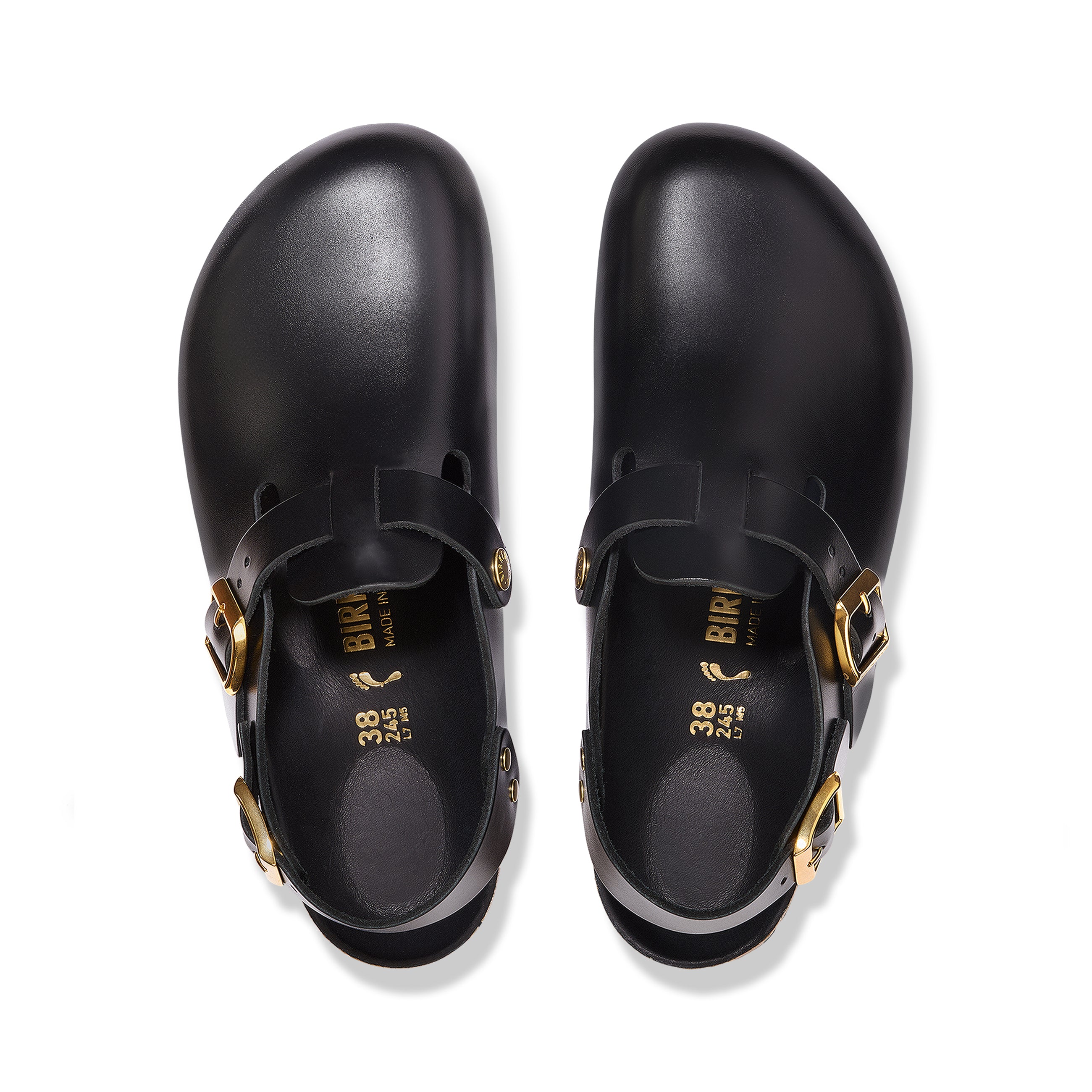 Birkenstock Tokio Semi-Exquisite Black Amalfi Leather