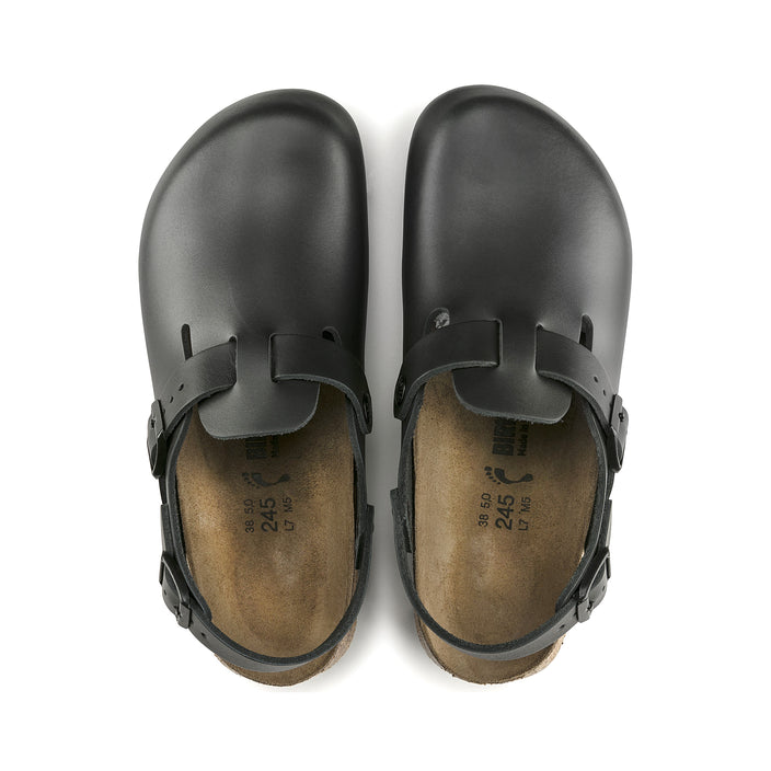 Birkenstock Australia Tokio Supergrip Black Smooth Leather top view